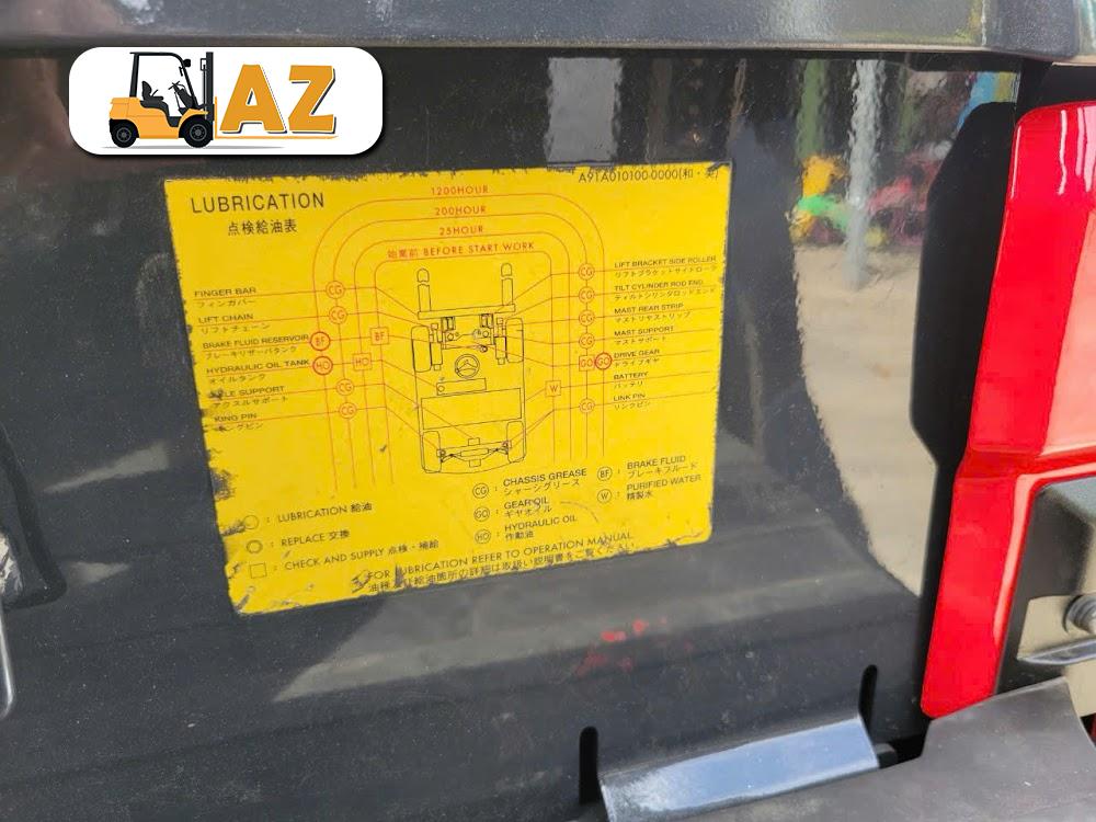 Xe nâng điện ngồi lái 2.5 tấn Nichiyu FB25PN-80, 3m, 2020