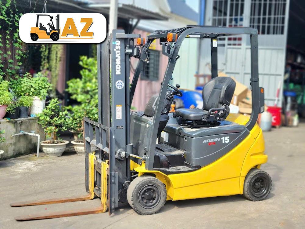 Xe nâng điện ngồi lái 1.5 tấn Komatsu FB15-12 Nhật Bản