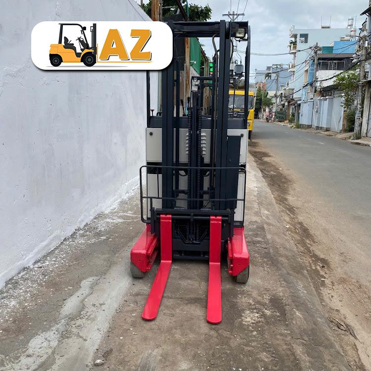 Xe nâng điện đứng lái 900kg Nichiyu FBRM9-75-330 PFL, ty giữa, nâng cao 3m3