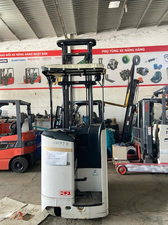 Xe nâng điện đứng lái 1 tấn Nichiyu FBR10-85B, 4.5m - Logo Nichiyu