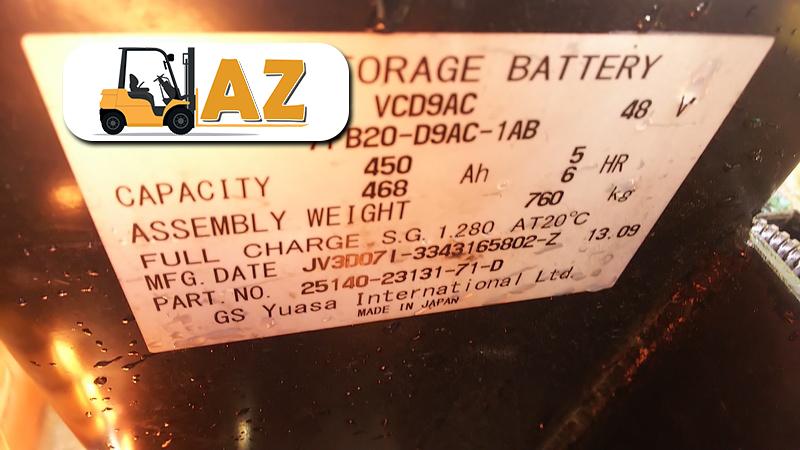 Xe nâng Điện 2 Tấn TOYOTA 7FB20 chiều cao nâng 3m